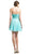 Rosette Pleated Sweetheart Chiffon Cocktail Dress