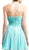 Cinderella Divine - Rosette Pleated Sweetheart Chiffon Cocktail Dress