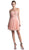 Rosette Pleated Sweetheart Chiffon Cocktail Dress