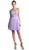 Cinderella Divine - Rosette Pleated Sweetheart Chiffon Cocktail Dress