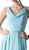 Cinderella Divine - Sleeveless Cowl Neck Draping Chiffon Gown