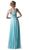 Cinderella Divine - Sleeveless Cowl Neck Draping Chiffon Gown
