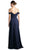 Cinderella Divine - Shirred Plunging Sweetheart Chiffon Gown