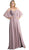 Cinderella Divine - CJ267 Cold Shoulders Flutter Sleeve Evening Dress