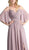 Cinderella Divine - CJ267 Cold Shoulders Flutter Sleeve Evening Dress