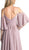 Cinderella Divine - CJ267 Cold Shoulders Flutter Sleeve Evening Dress