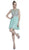 Cinderella Divine - Sleeveless Bejeweled Illusion Bateau A-line Dress