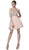 Sleeveless Bejeweled Illusion Bateau A-line Dress