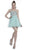 Cinderella Divine - Strapless Bejeweled Sweetheart A-line Dress in Green