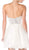 Cinderella Divine - Strapless Bejeweled Sweetheart A-line Dress in White