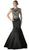 Cinderella Divine - CK21 Embellished Fitted Mermaid Evening Gown in Black