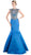 Cinderella Divine - CK21 Embellished Fitted Mermaid Evening Gown in Blue