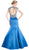 Cinderella Divine - CK21 Embellished Fitted Mermaid Evening Gown in Blue