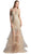 Cinderella Divine - Sleeveless Beaded Applique Mermaid Evening Gown