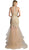Cinderella Divine - Sleeveless Beaded Applique Mermaid Evening Gown