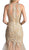 Cinderella Divine - Sleeveless Beaded Applique Mermaid Evening Gown