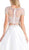 Lace Cap Sleeve Two-Piece Satin A-line Evening Gown