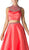 Cinderella Divine - Beaded High Neck Two Piece Evening Gown