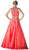 Beaded High Neck Two Piece Evening Gown