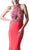 Cinderella Divine - Embellished High Halter Evening Dress