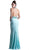 Embellished High Halter Evening Dress