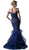 Cinderella Divine - Bead Embellished Ruffled Mermaid Evening Dress