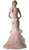Cinderella Divine - Bead Embellished Ruffled Mermaid Evening Dress