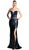 Cinderella Divine - CR803 Strapless Illusion Sequined Evening Gown