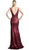 Cinderella Divine - Full Sequined V Neckline Evening Gown