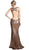 Cinderella Divine - Sequined Plunging Fitted Evening Gown