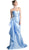 Strapless Side Embellished Mermaid Evening Gown