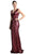 Cinderella Divine - Surplice Bodice Draping Sequined Gown