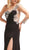 Cinderella Divine - Asymmetrical Fitted Evening Dress with Slit