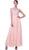 Cinderella Divine - Embellished Jewel Neck A-line Chiffon Evening Gown
