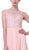 Cinderella Divine - Embellished Jewel Neck A-line Chiffon Evening Gown