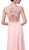 Embellished Jewel Neck A-line Chiffon Evening Gown