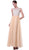 Cinderella Divine - Embellished Jewel Neck A-line Chiffon Evening Gown