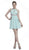 Sleeveless Jeweled Halter Neck Cocktail Dress