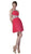Sleeveless Jeweled Halter Neck Cocktail Dress
