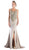 Cinderella Divine - Sleeveless Gilded V-neck Trumpet Dress