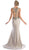 Cinderella Divine - Sleeveless Gilded V-neck Trumpet Dress