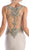 Cinderella Divine - Sleeveless Gilded V-neck Trumpet Dress