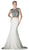 Beaded Sleeveless Two-Piece Chiffon Evening Gown