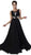 Cinderella Divine - Beaded Sheer Ruched Evening Dress