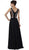Cinderella Divine - Beaded Sheer Ruched Evening Dress