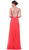 Bead Embellished High Halter Evening Dress