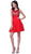 Stone Embellished Bateau Neck Cocktail Dress