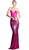 Strapless Sequined Fitted Evening Dress