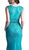 Cap Sleeve Illusion Jewel Soutache Lace Evening Gown