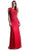Cap Sleeve Illusion Jewel Soutache Lace Evening Gown